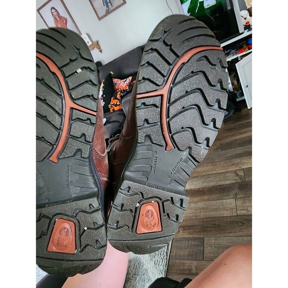 Timberland Pro Titan Brown Leather Safety Toe Work Boots Womens 8 M 26388 - Picture 9 of 10